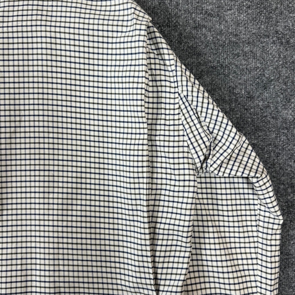 Willis & Geiger Dress Shirt Men 16/35 White Tattersall Check Cotton Button Down - Picture 7 of 9